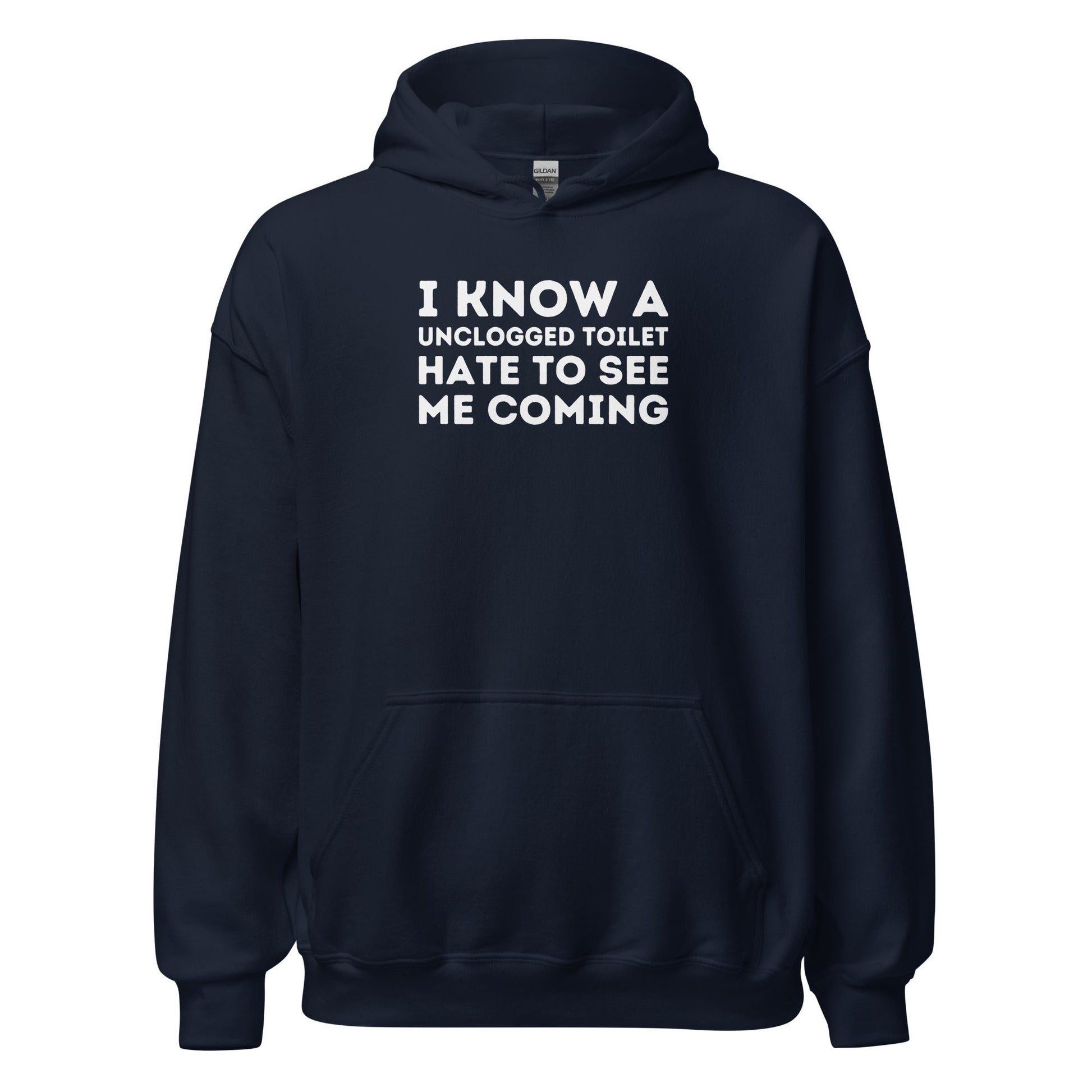 Unclogged Funny Plumber Parody Vintage Pipe Wrench Graphic Humor Hoodie - Inken Image