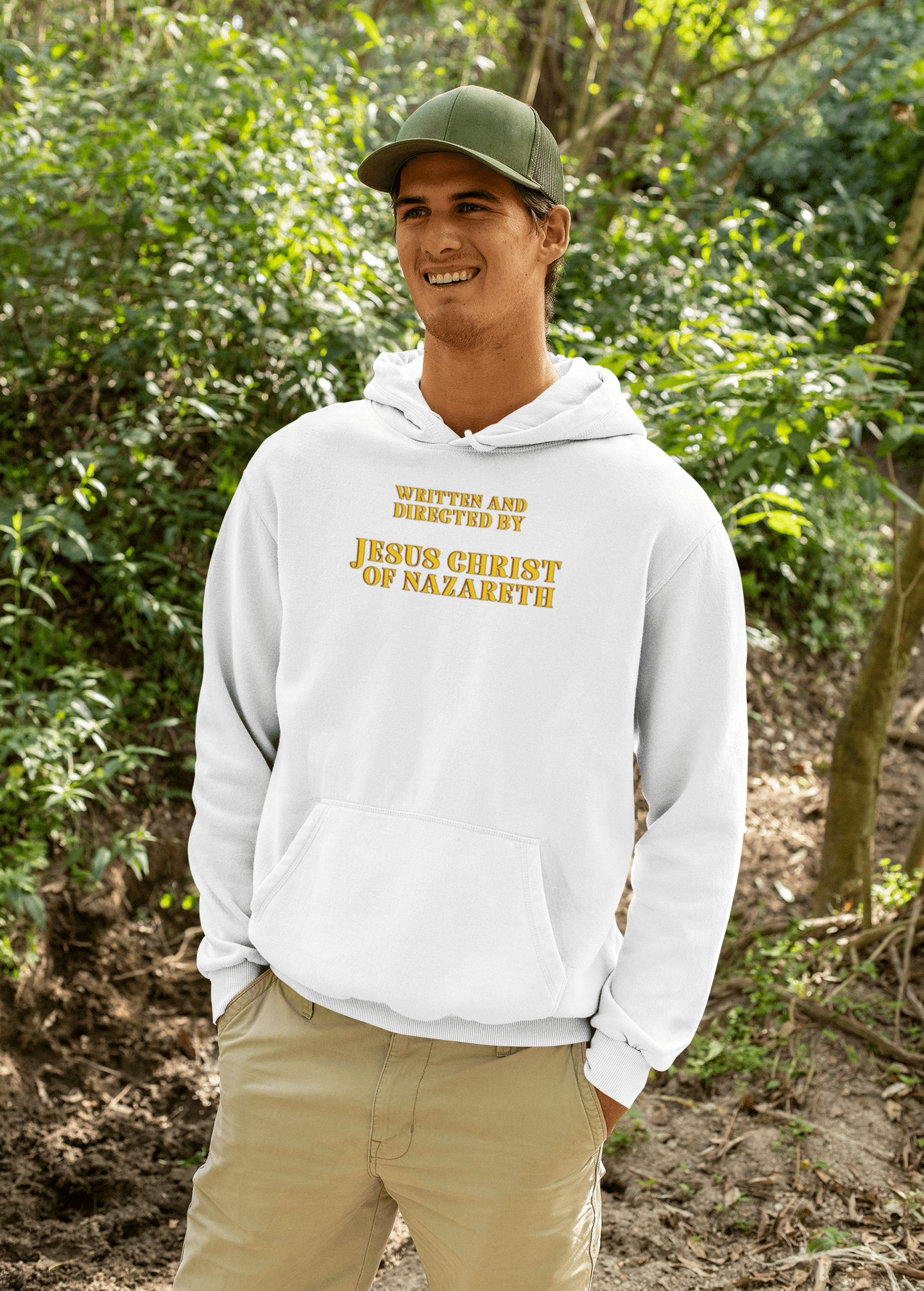 Written and Directed by Jesus Christ Of Nazareth Hoodie - Inken Image
