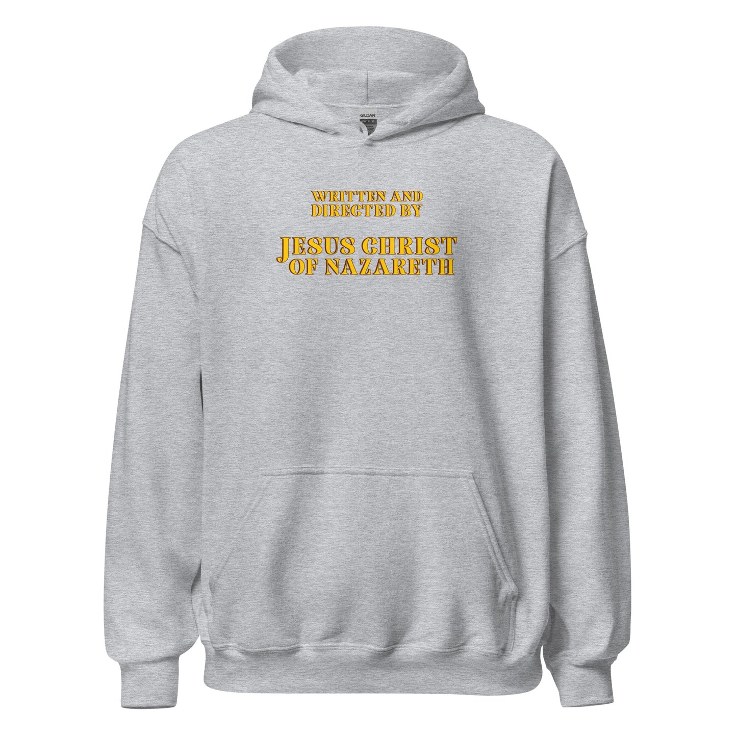 Written and Directed by Jesus Christ Of Nazareth Hoodie - Inken Image