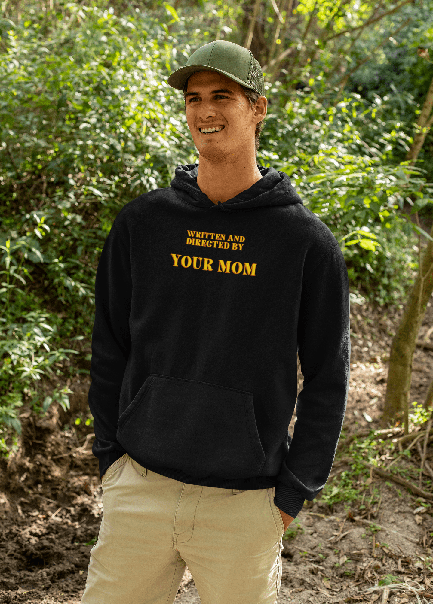 Written and Directed by Your Mom Hoodie - Inken Image