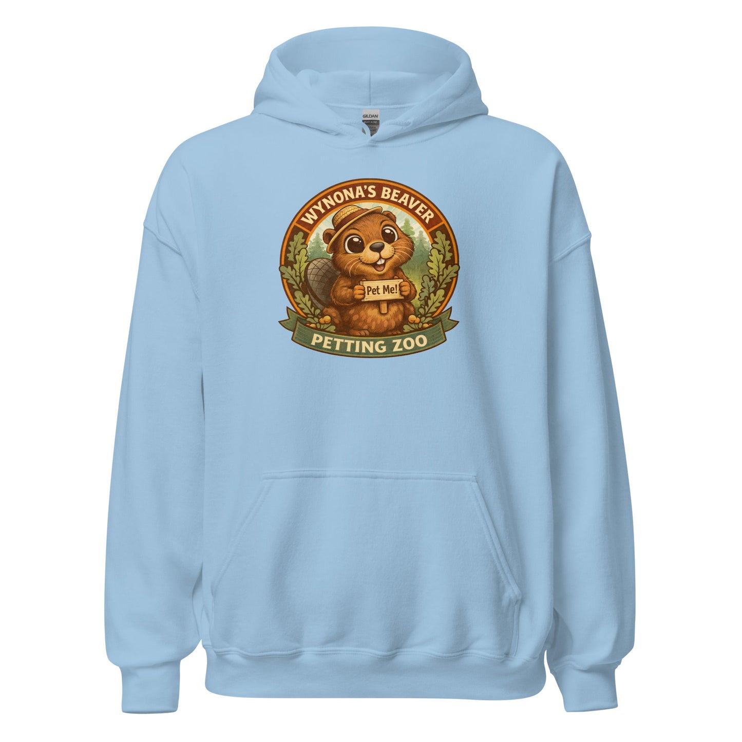 Wynona's Beaver Petting Zoo Sweatshirt Funny Vintage Beaver Hoodie - Inken Image