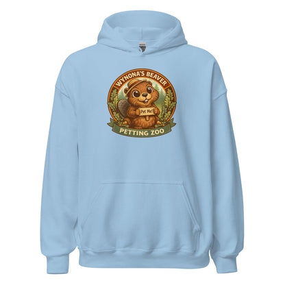 Wynona's Beaver Petting Zoo Sweatshirt Funny Vintage Beaver Hoodie - Inken Image