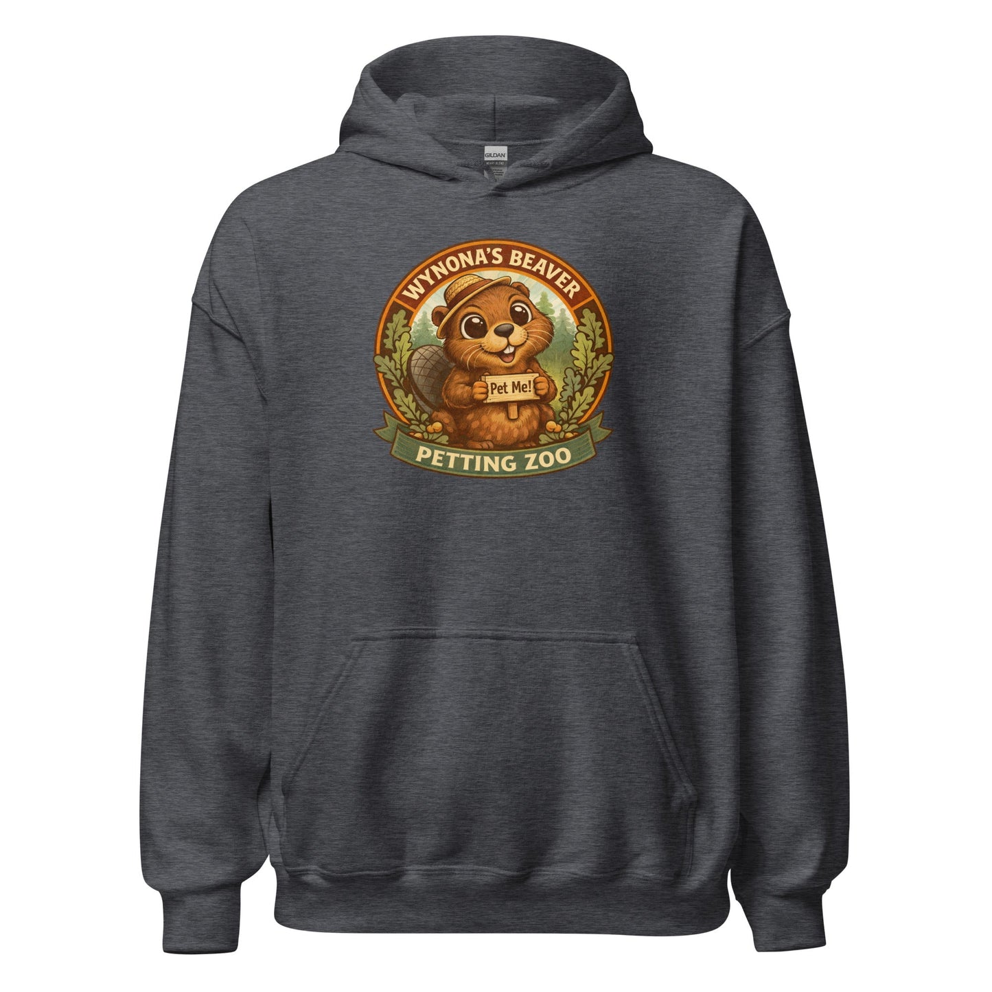 Wynona's Beaver Petting Zoo Sweatshirt Funny Vintage Beaver Hoodie - Inken Image