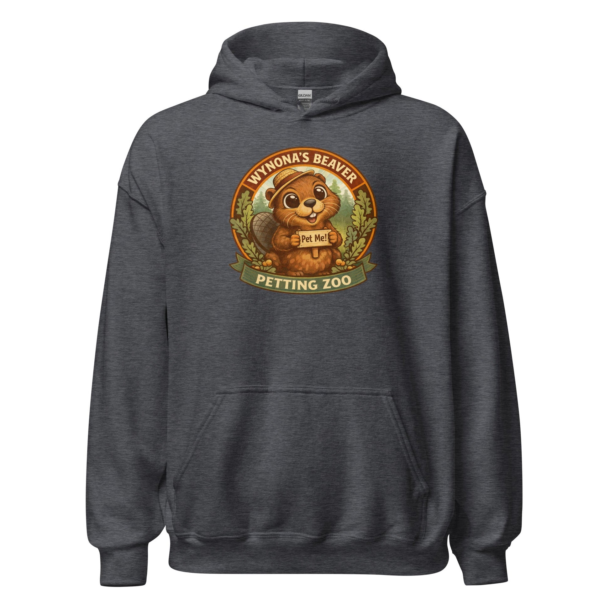 Wynona's Beaver Petting Zoo Sweatshirt Funny Vintage Beaver Hoodie - Inken Image