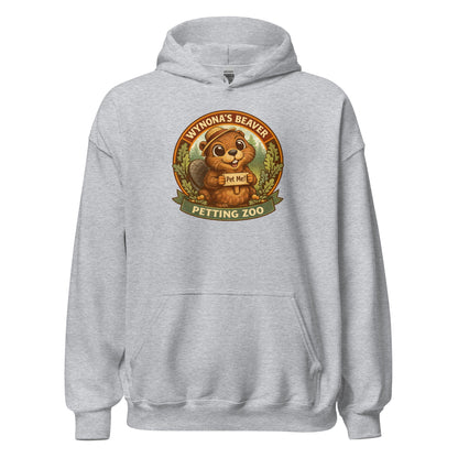 Wynona's Beaver Petting Zoo Sweatshirt Funny Vintage Beaver Hoodie - Inken Image
