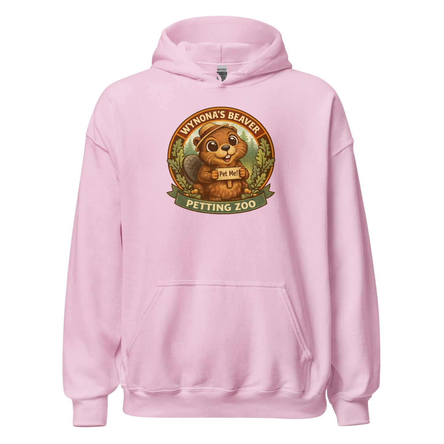 Wynona's Beaver Petting Zoo Sweatshirt Funny Vintage Beaver Hoodie - Inken Image
