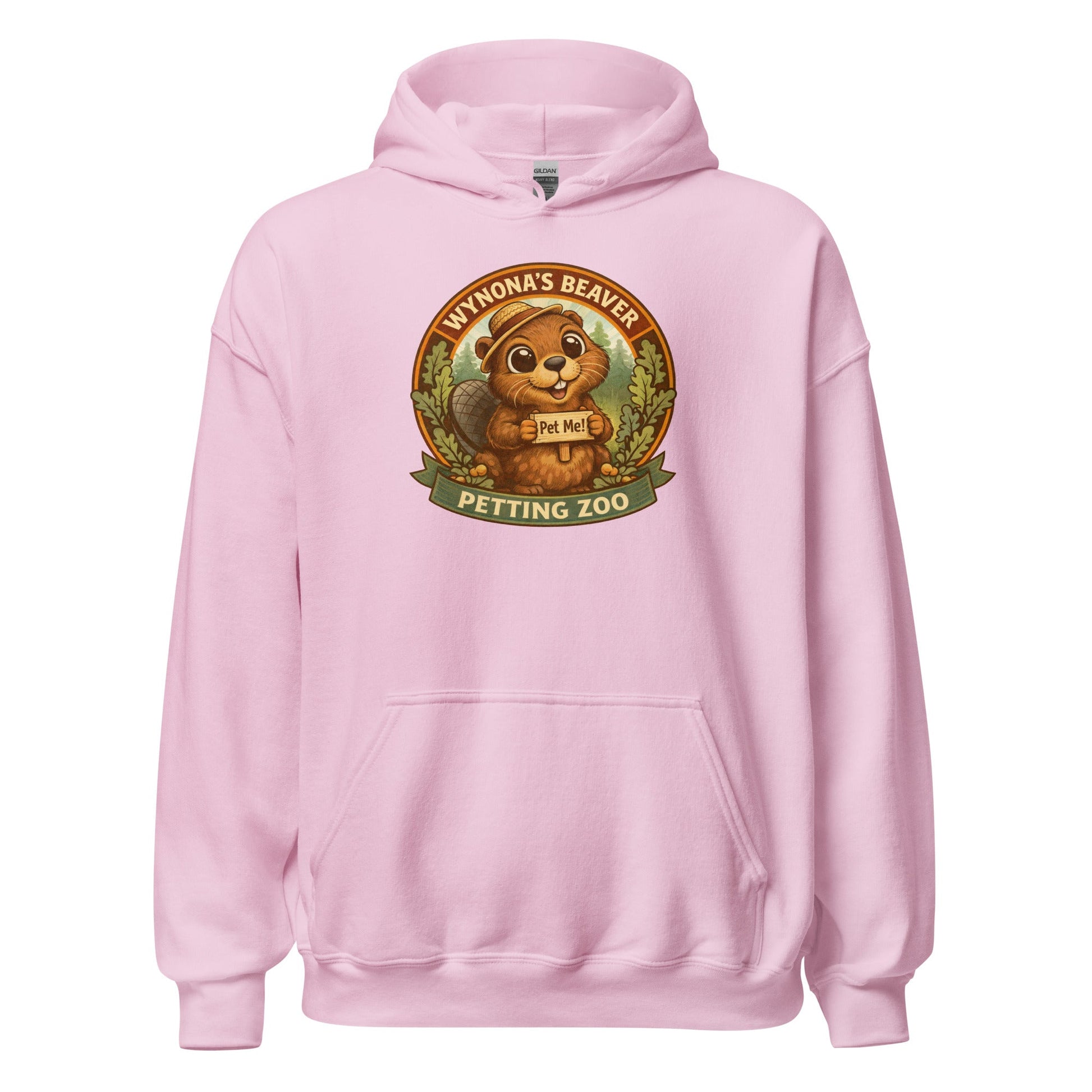 Wynona's Beaver Petting Zoo Sweatshirt Funny Vintage Beaver Hoodie - Inken Image