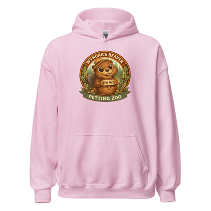Wynona's Beaver Petting Zoo Sweatshirt Funny Vintage Beaver Hoodie - Inken Image