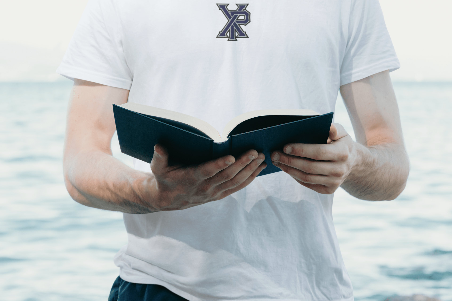 XP Chi Rho Modern Christian Embroidered T-Shirt - Inken Image