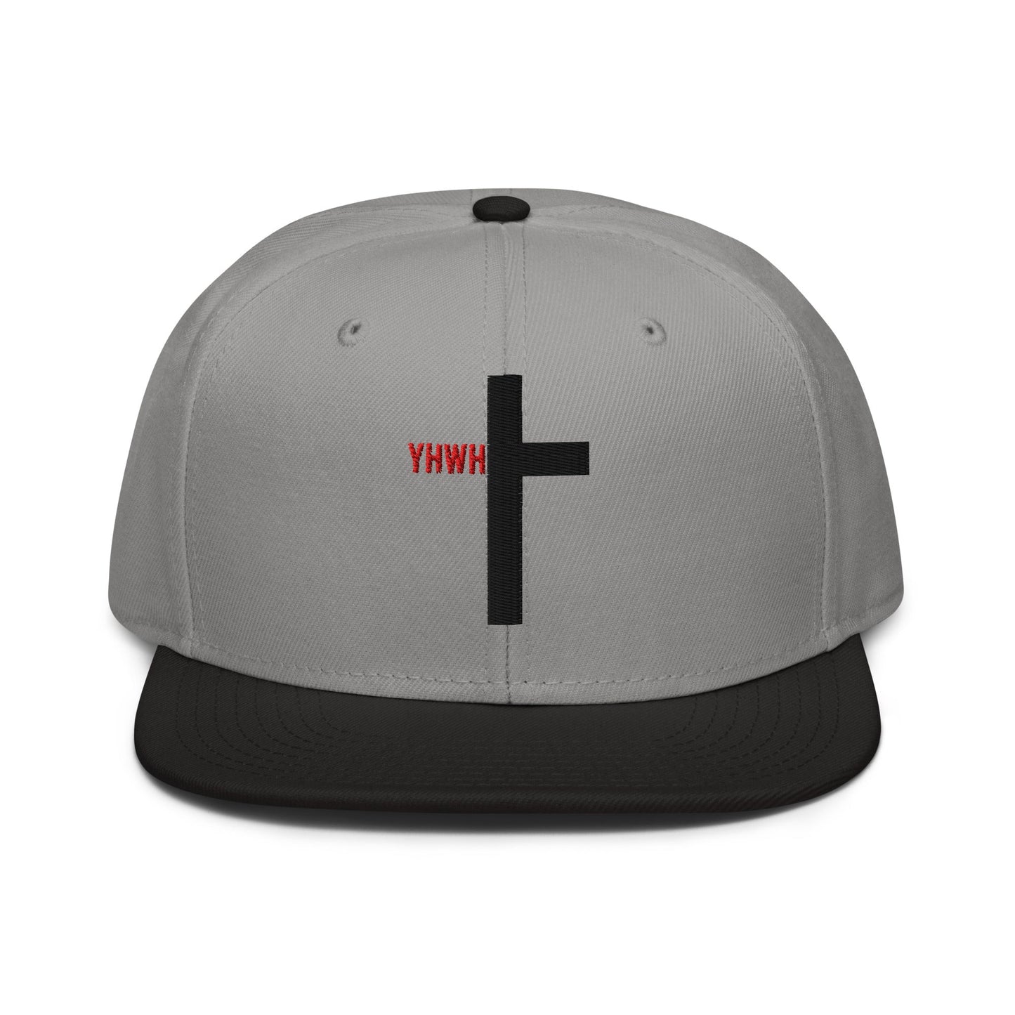 YHWH Cross Flat Stitch Snapback - Inken Image