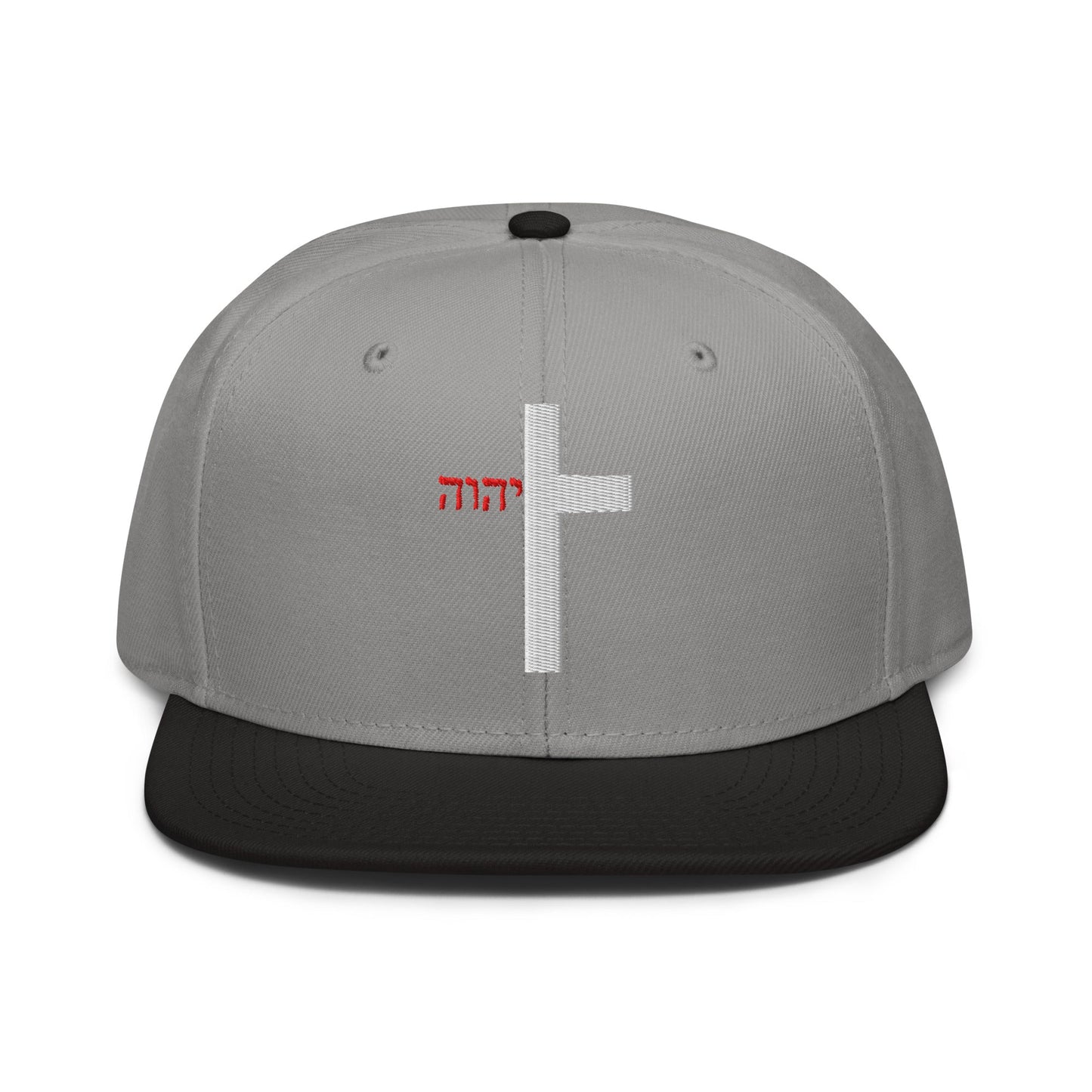 YHWH Cross Flat Stitch Snapback - Inken Image