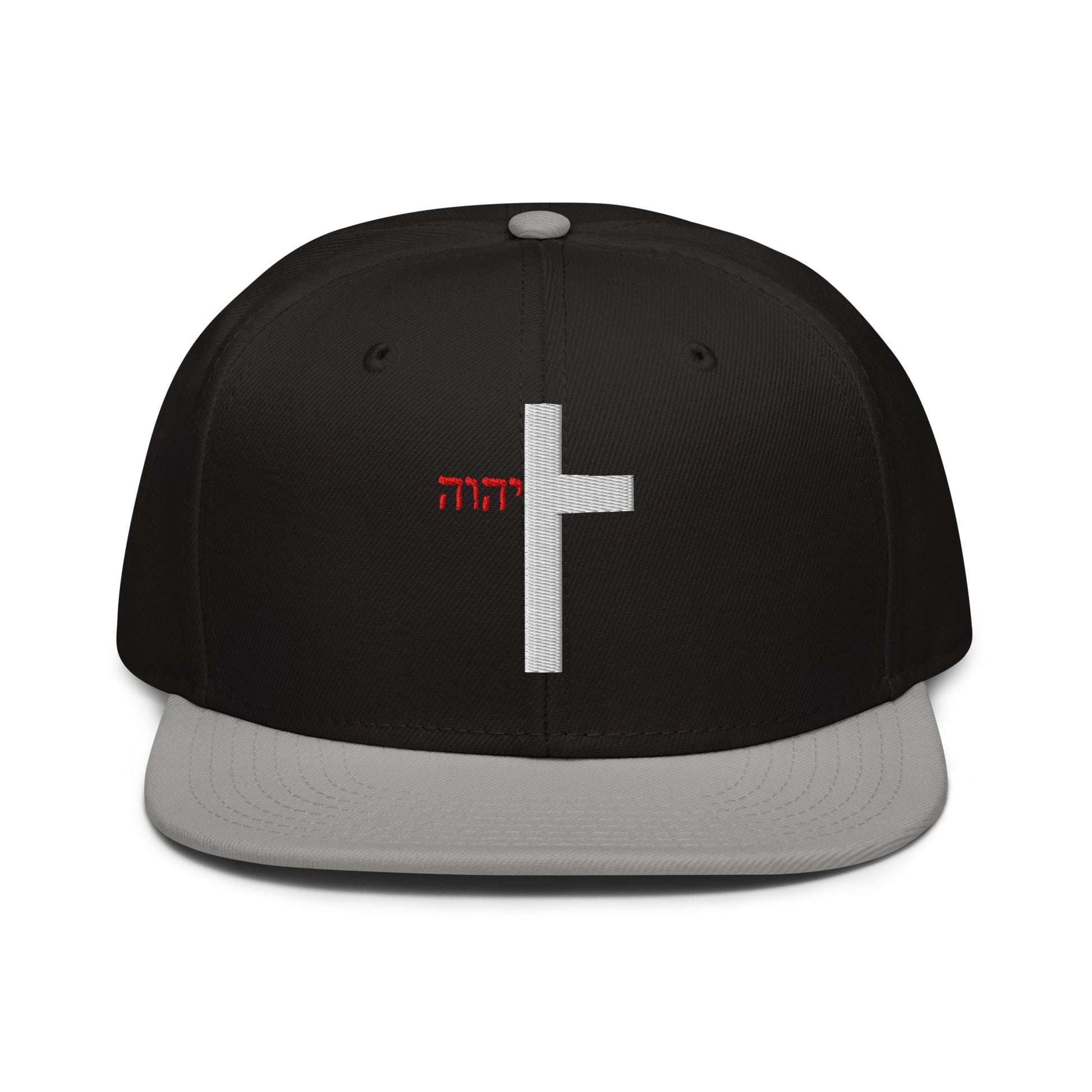 YHWH Cross Flat Stitch Snapback - Inken Image