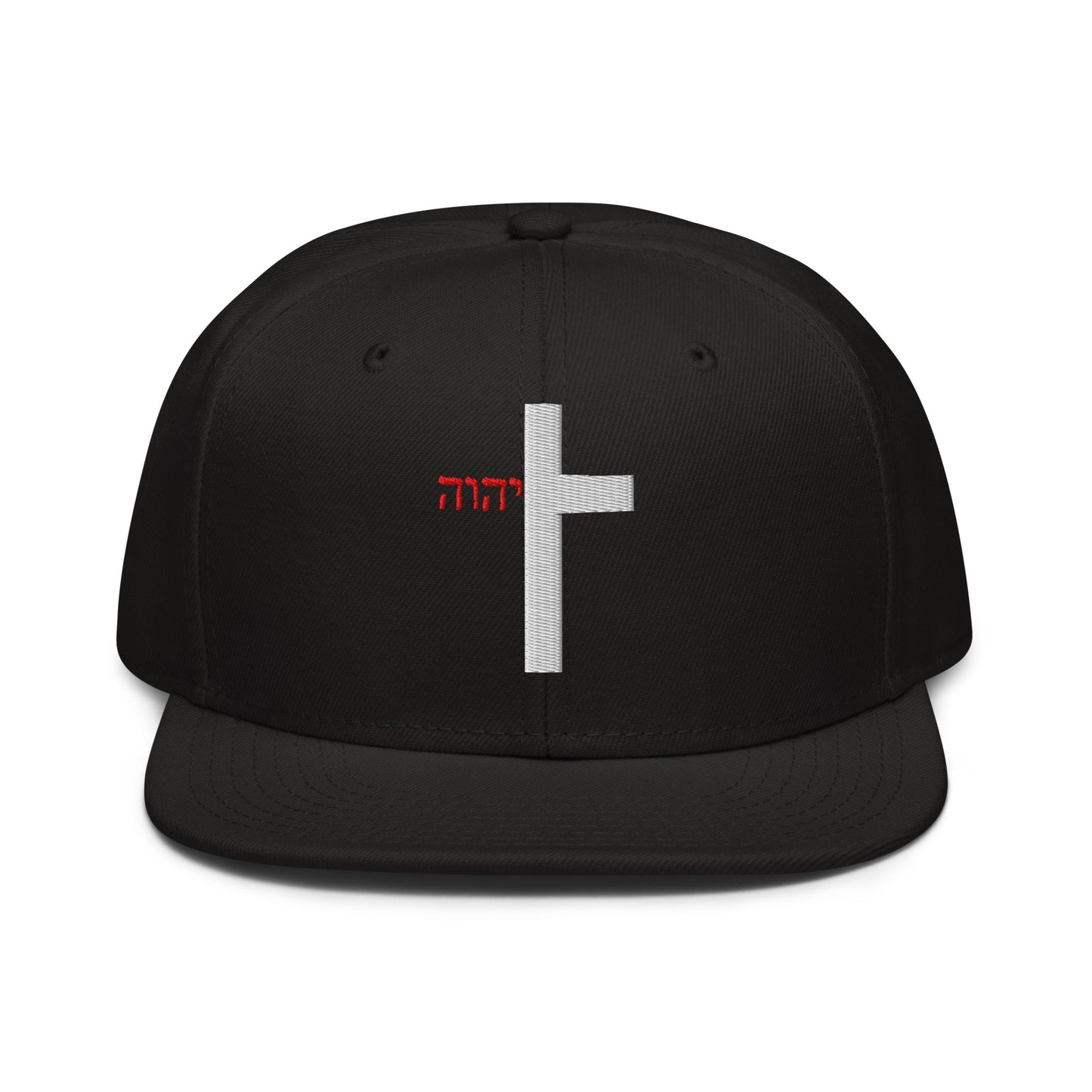 YHWH Cross Flat Stitch Snapback - Inken Image