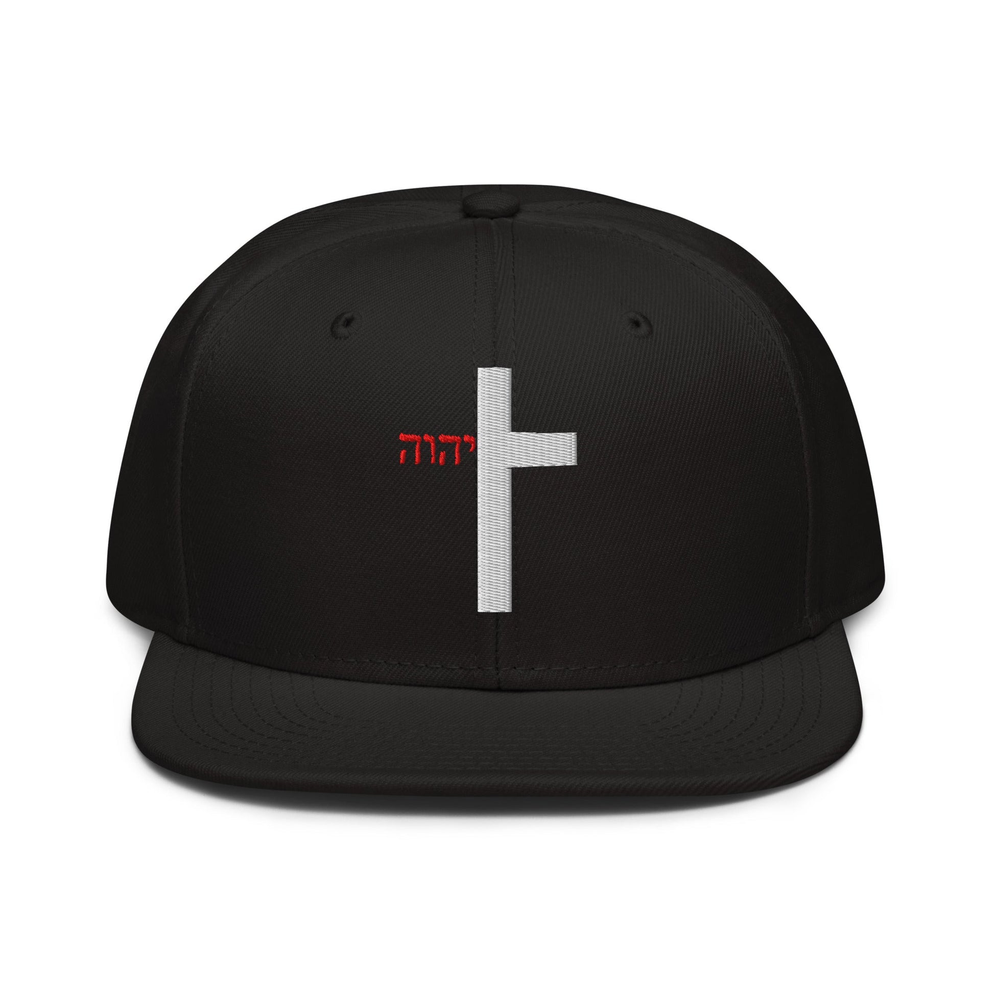 YHWH Cross Flat Stitch Snapback - Inken Image