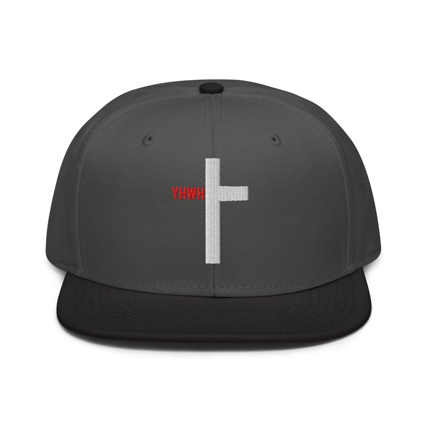 YHWH Cross Flat Stitch Snapback - Inken Image