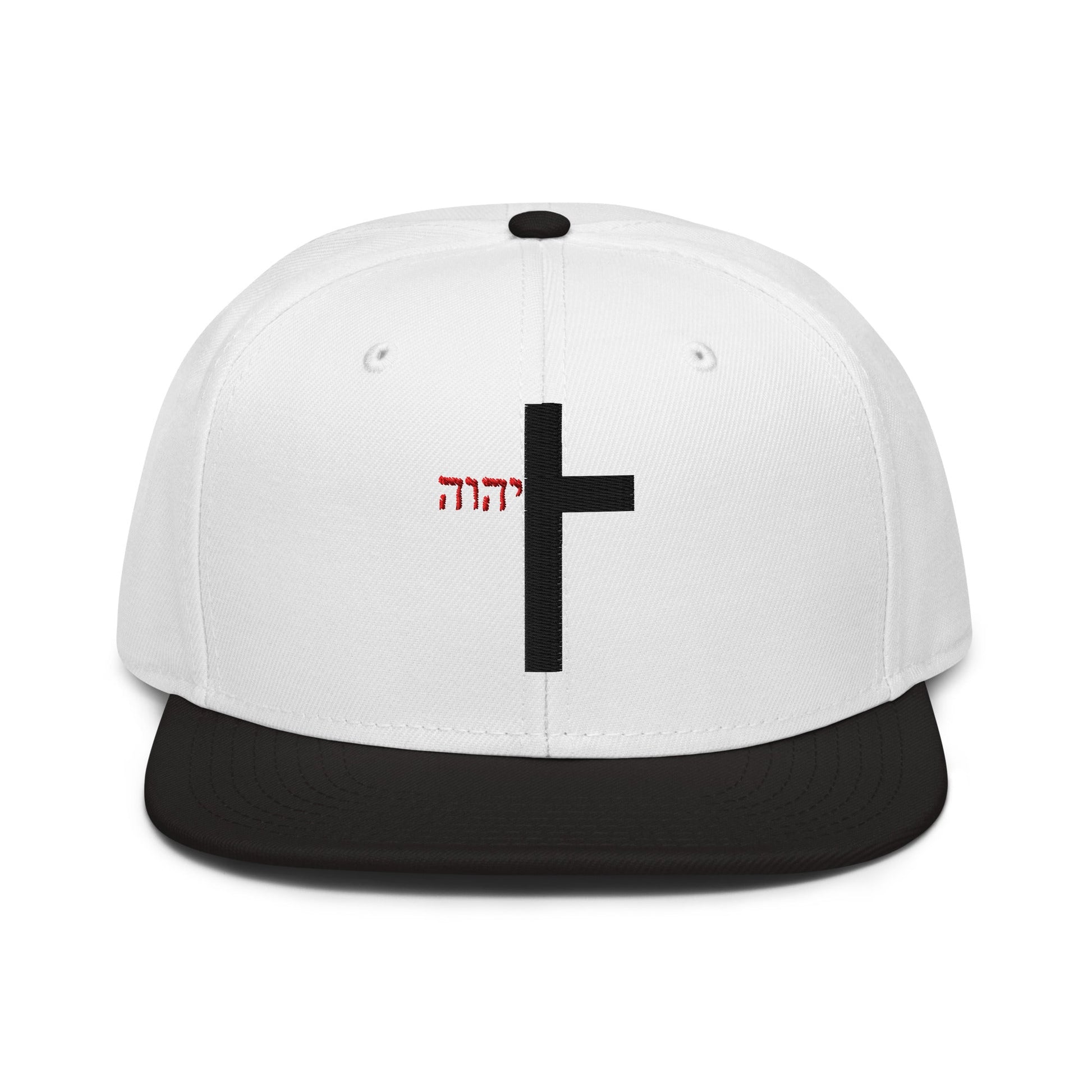 YHWH Cross Flat Stitch Snapback - Inken Image