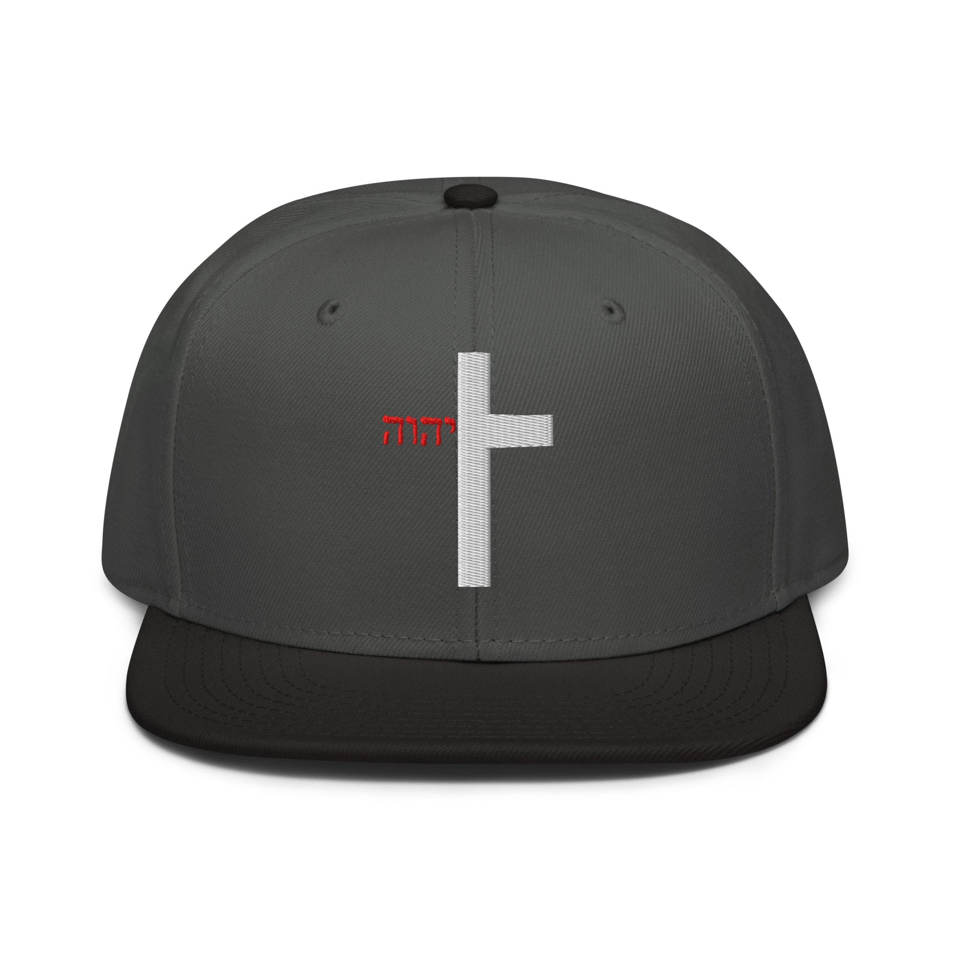YHWH Cross Flat Stitch Snapback - Inken Image