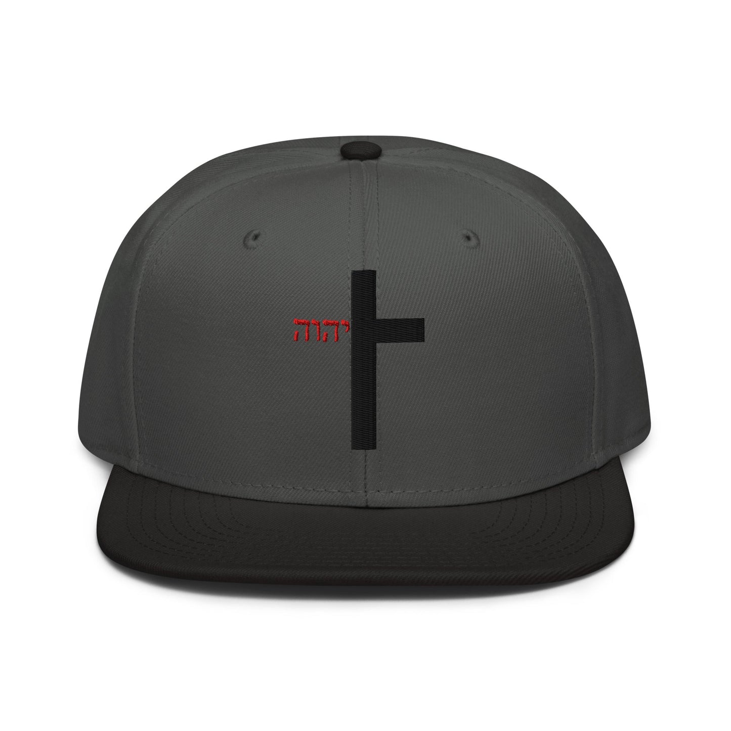 YHWH Cross Flat Stitch Snapback - Inken Image