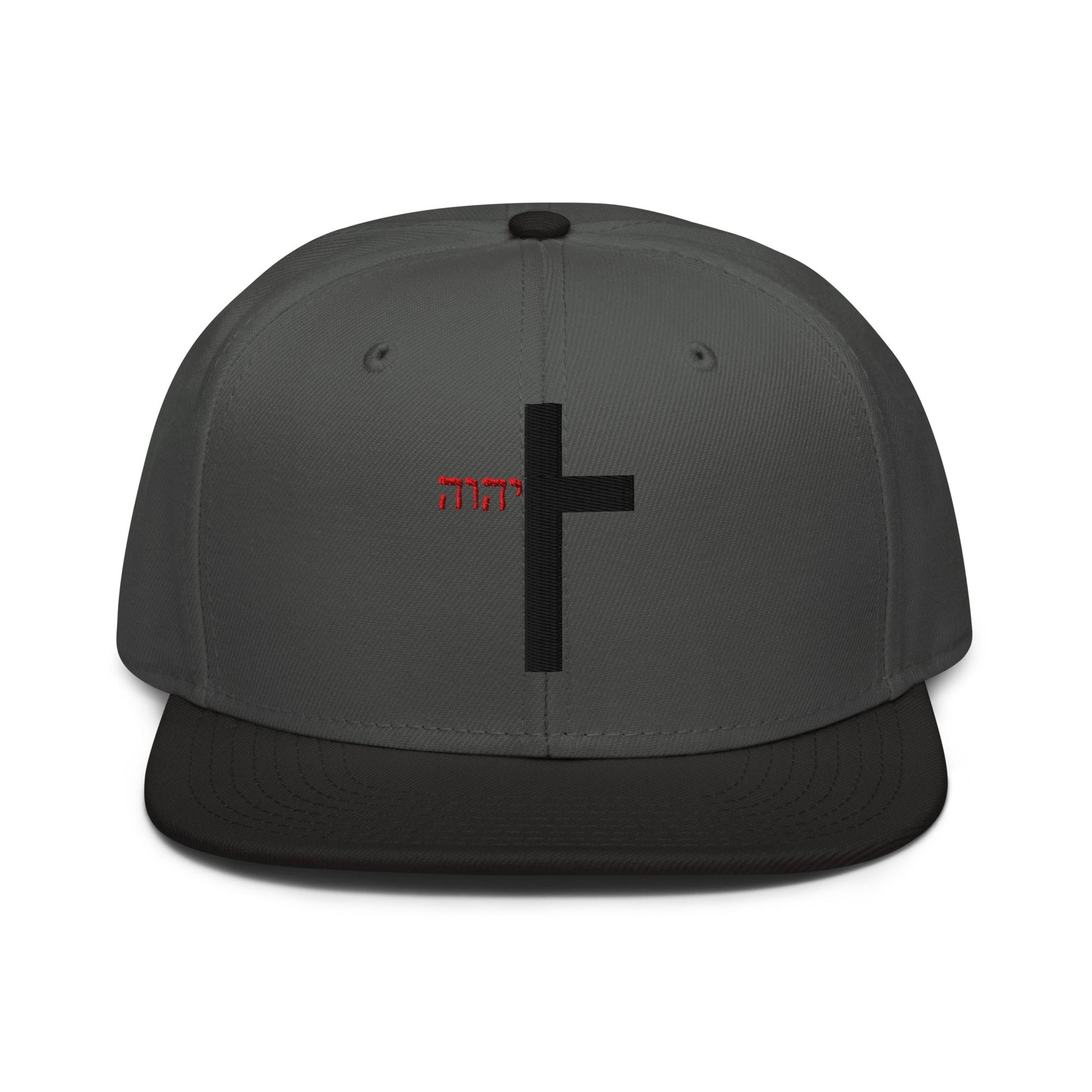 YHWH Cross Flat Stitch Snapback - Inken Image