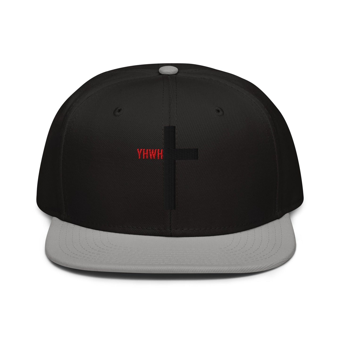 YHWH Cross Flat Stitch Snapback - Inken Image