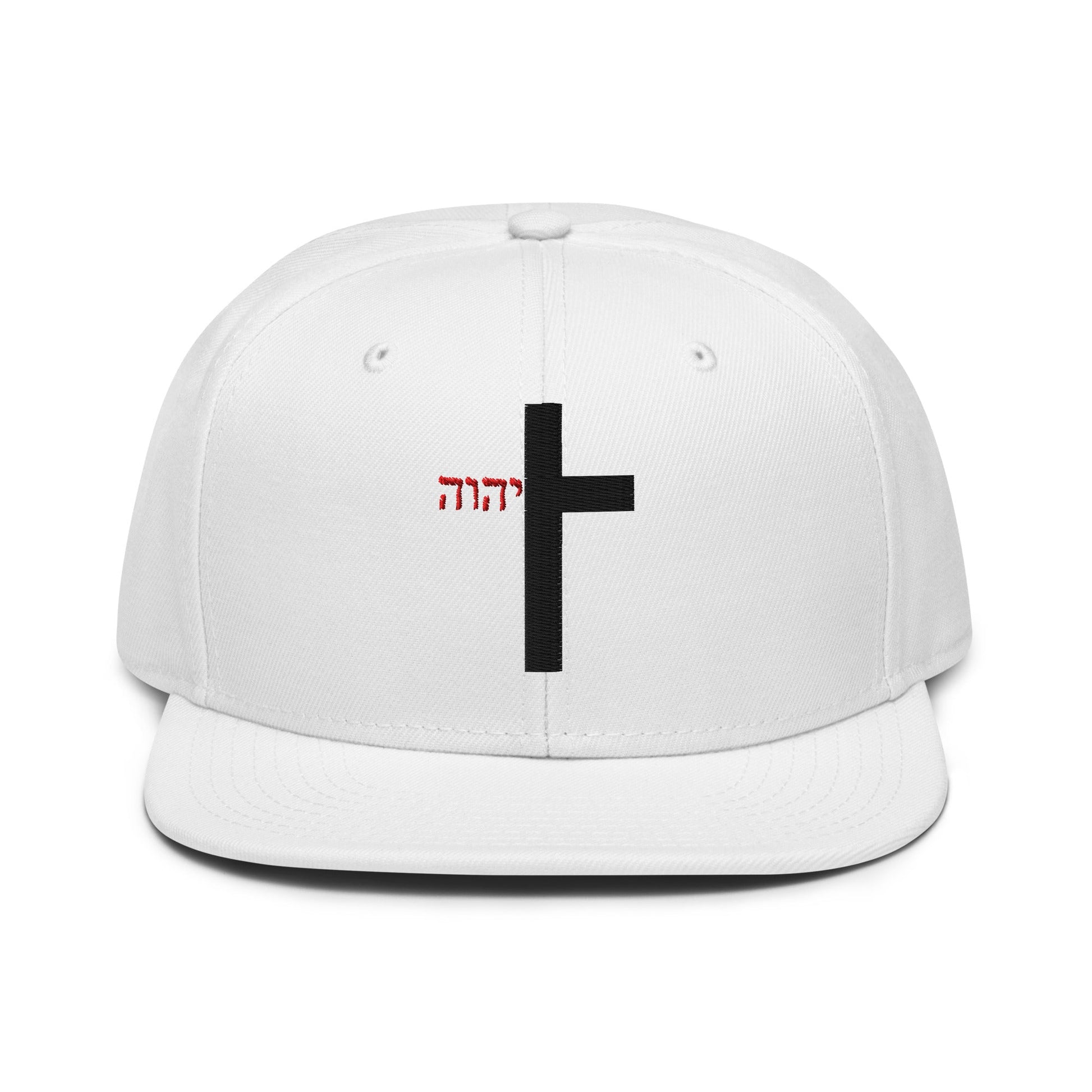 YHWH Cross Flat Stitch Snapback - Inken Image