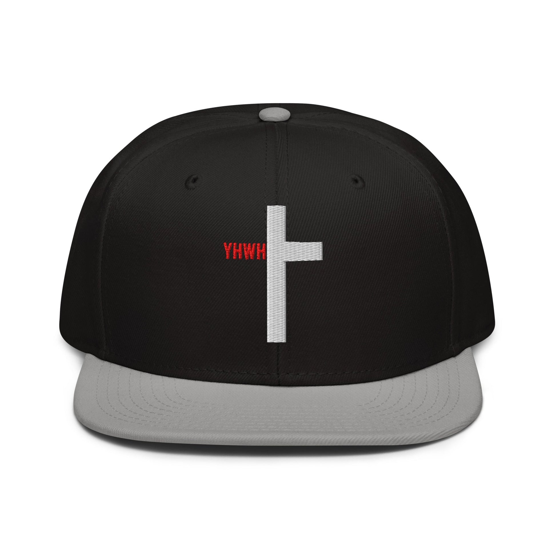 YHWH Cross Flat Stitch Snapback - Inken Image