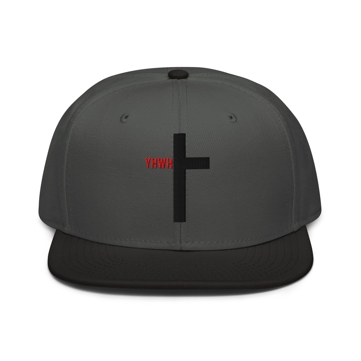 YHWH Cross Flat Stitch Snapback - Inken Image