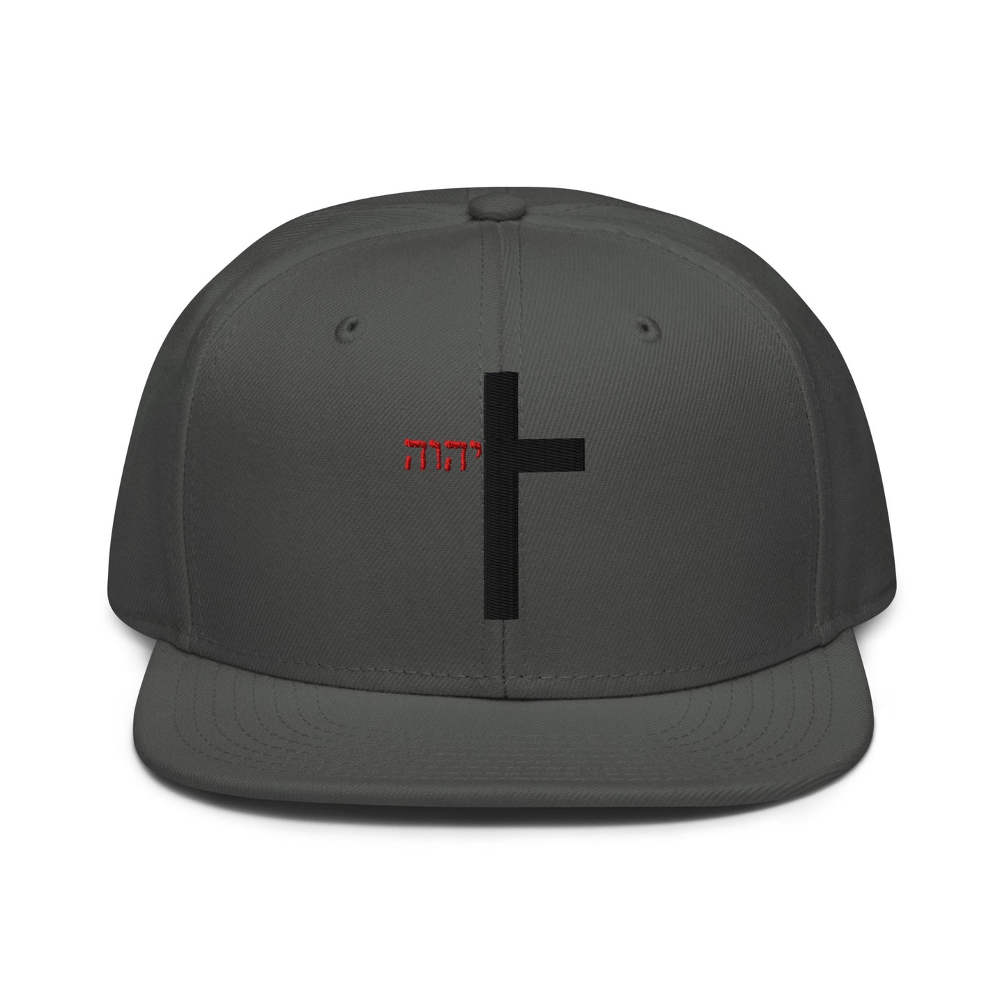 YHWH Cross Flat Stitch Snapback - Inken Image