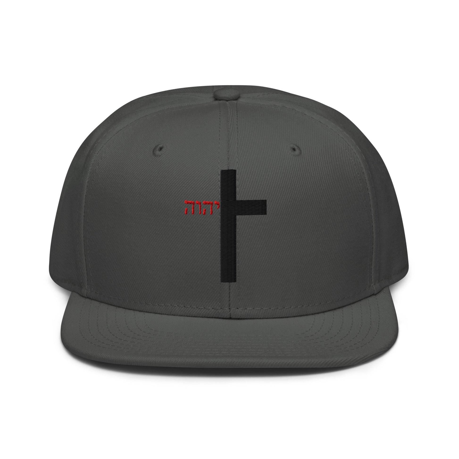 YHWH Cross Flat Stitch Snapback - Inken Image