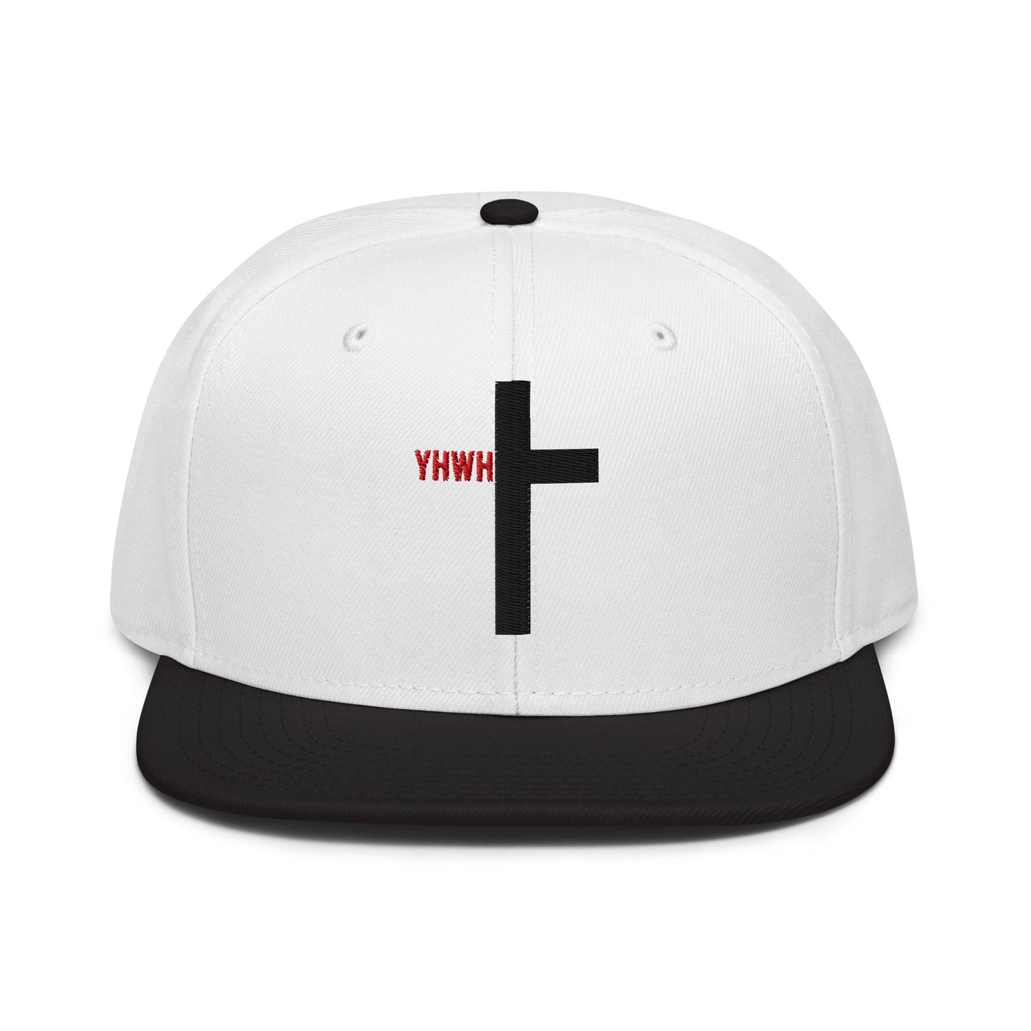 YHWH Cross Flat Stitch Snapback - Inken Image