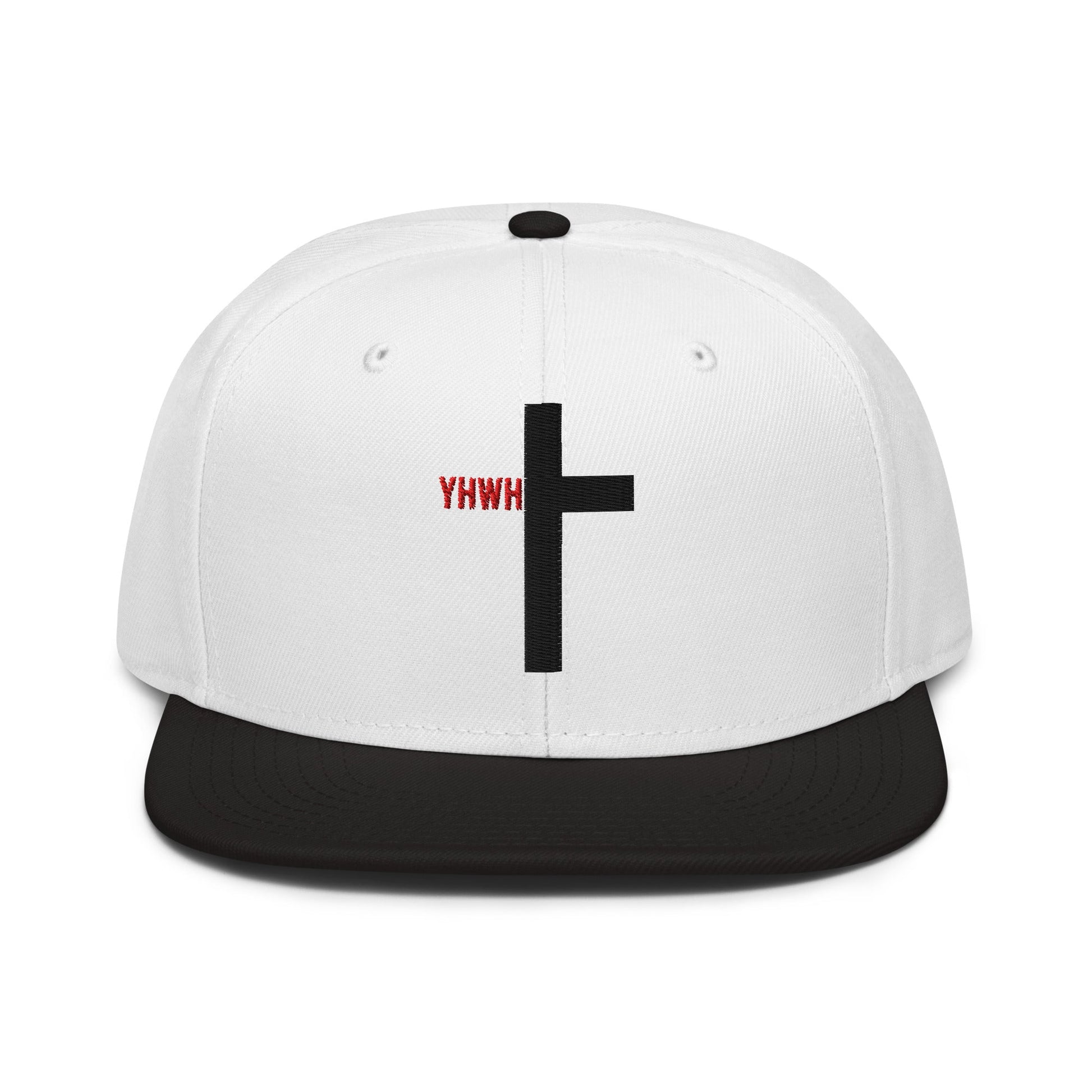 YHWH Cross Flat Stitch Snapback - Inken Image