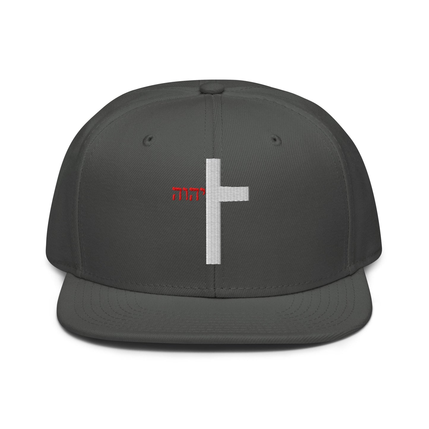 YHWH Cross Flat Stitch Snapback - Inken Image