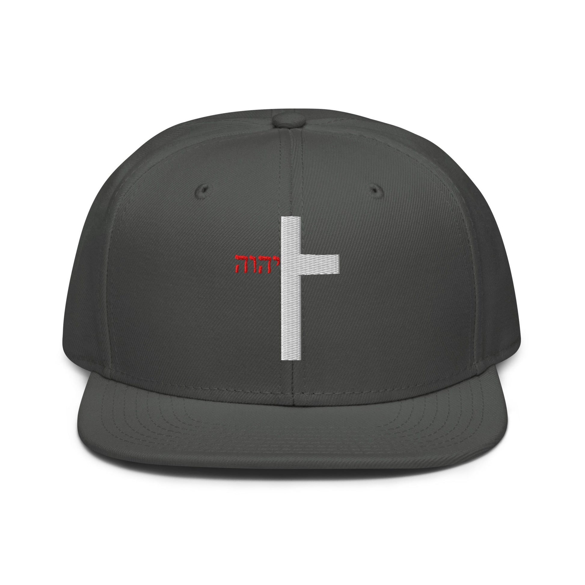 YHWH Cross Flat Stitch Snapback - Inken Image
