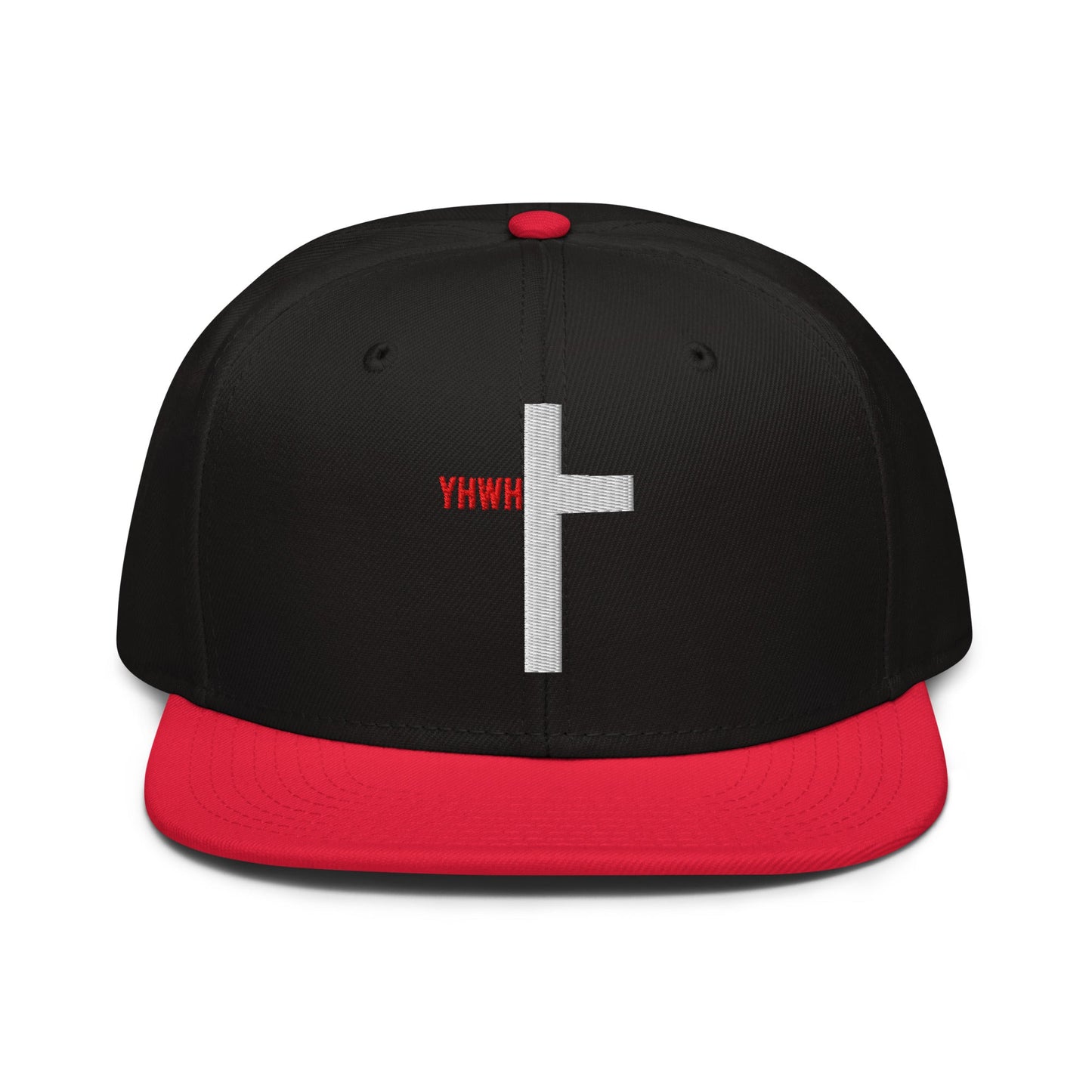 YHWH Cross Flat Stitch Snapback - Inken Image