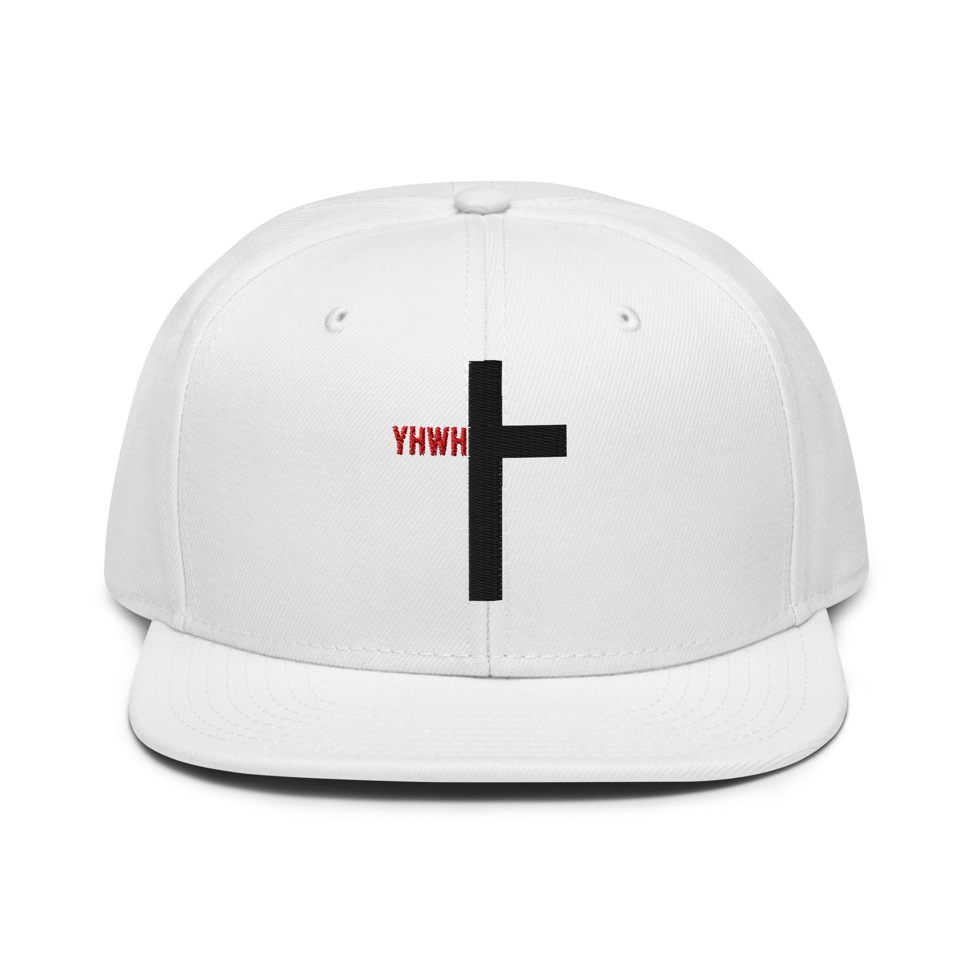 YHWH Cross Flat Stitch Snapback - Inken Image