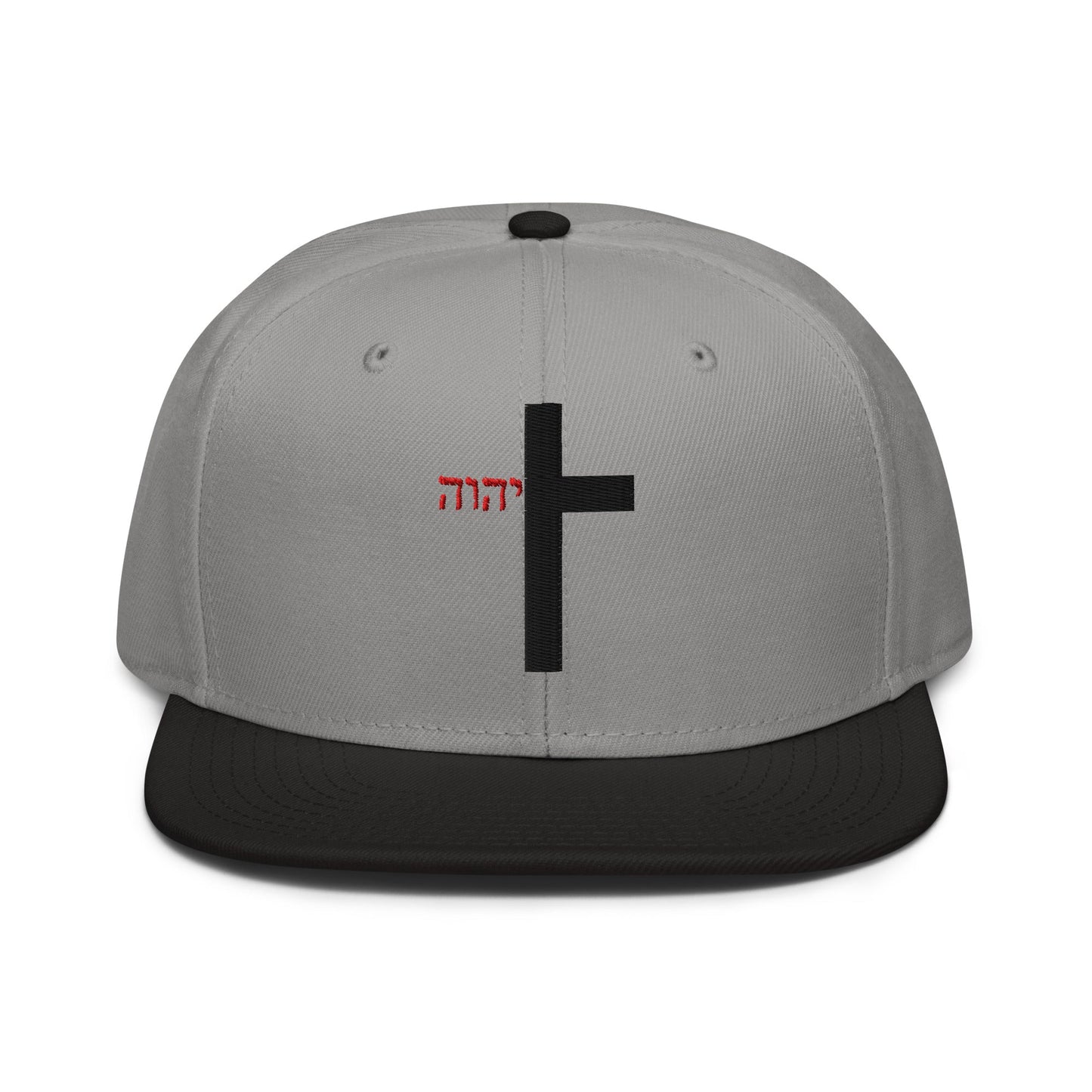 YHWH Cross Flat Stitch Snapback - Inken Image