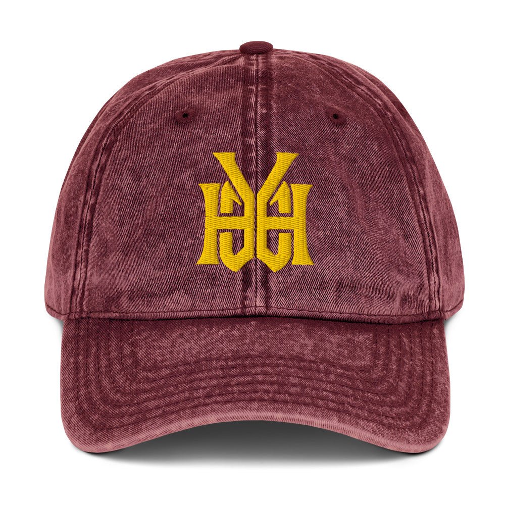YHWH Monogram 3D Puff Embroidered Vintage Cotton Twill Cap - Inken Image