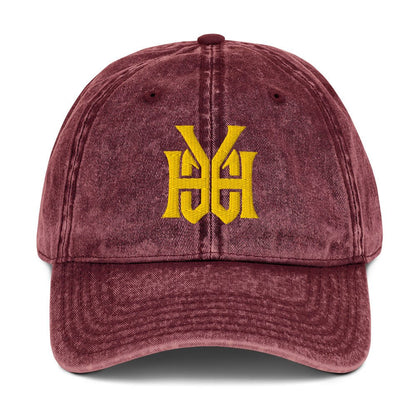 YHWH Monogram 3D Puff Embroidered Vintage Cotton Twill Cap - Inken Image