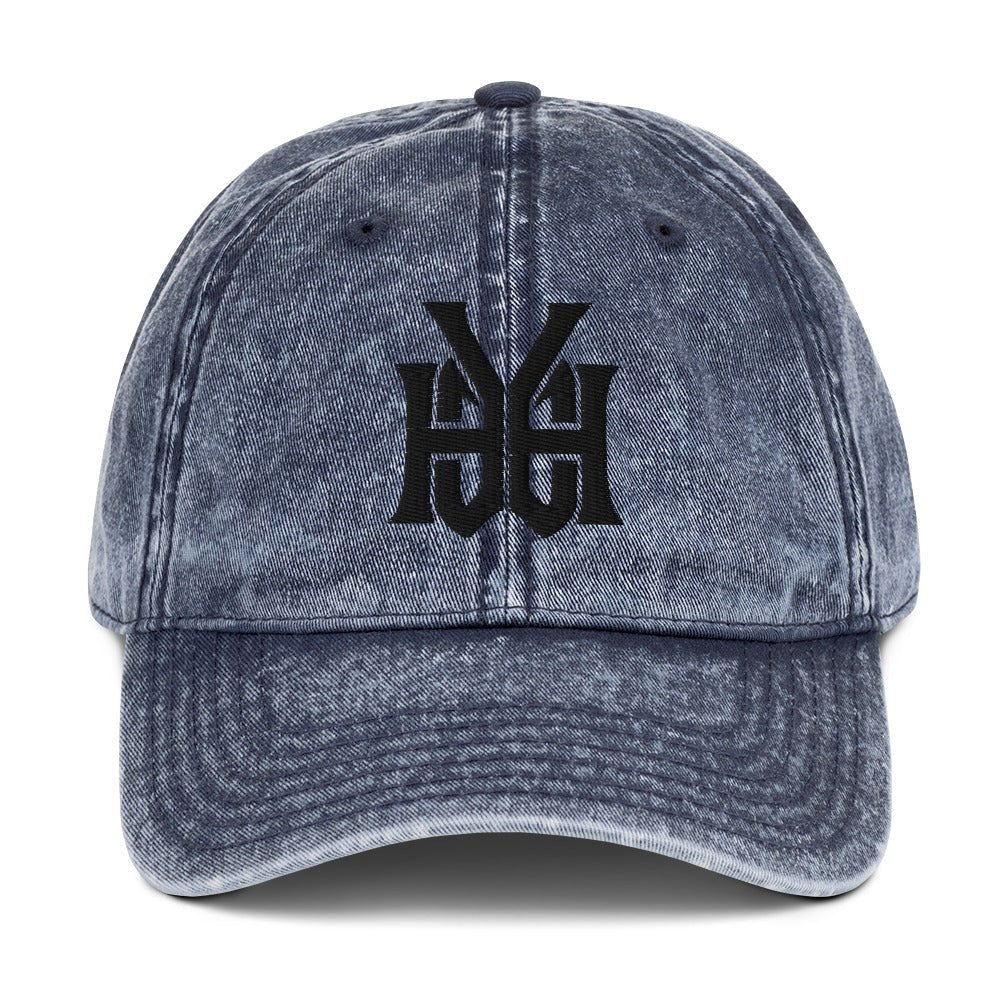 YHWH Monogram 3D Puff Embroidered Vintage Cotton Twill Cap - Inken Image