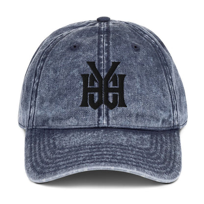 YHWH Monogram 3D Puff Embroidered Vintage Cotton Twill Cap - Inken Image