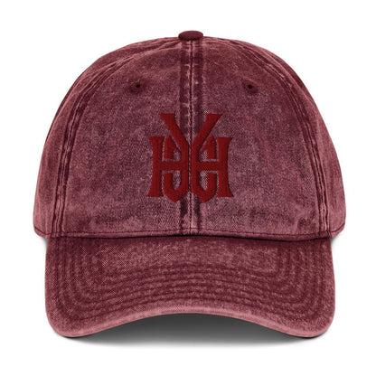 YHWH Monogram 3D Puff Embroidered Vintage Cotton Twill Cap - Inken Image