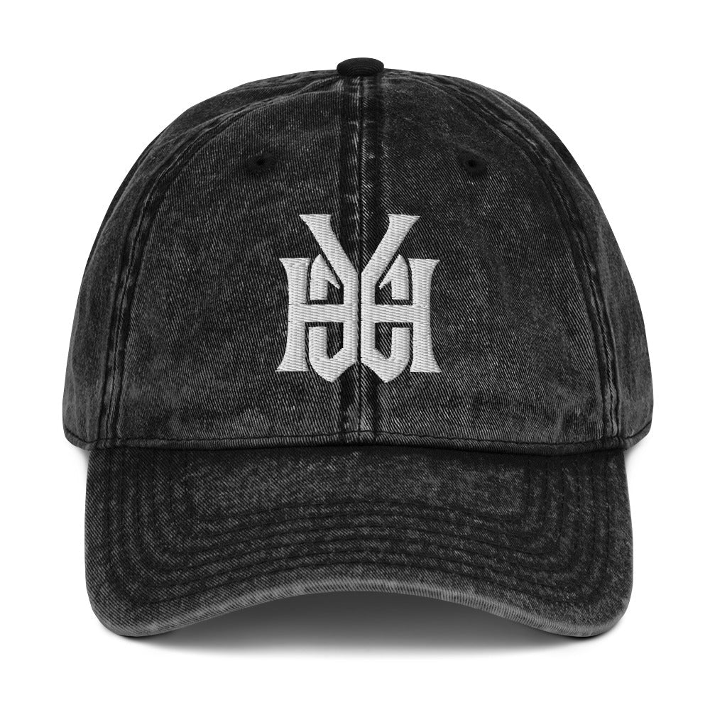 YHWH Monogram 3D Puff Embroidered Vintage Cotton Twill Cap - Inken Image