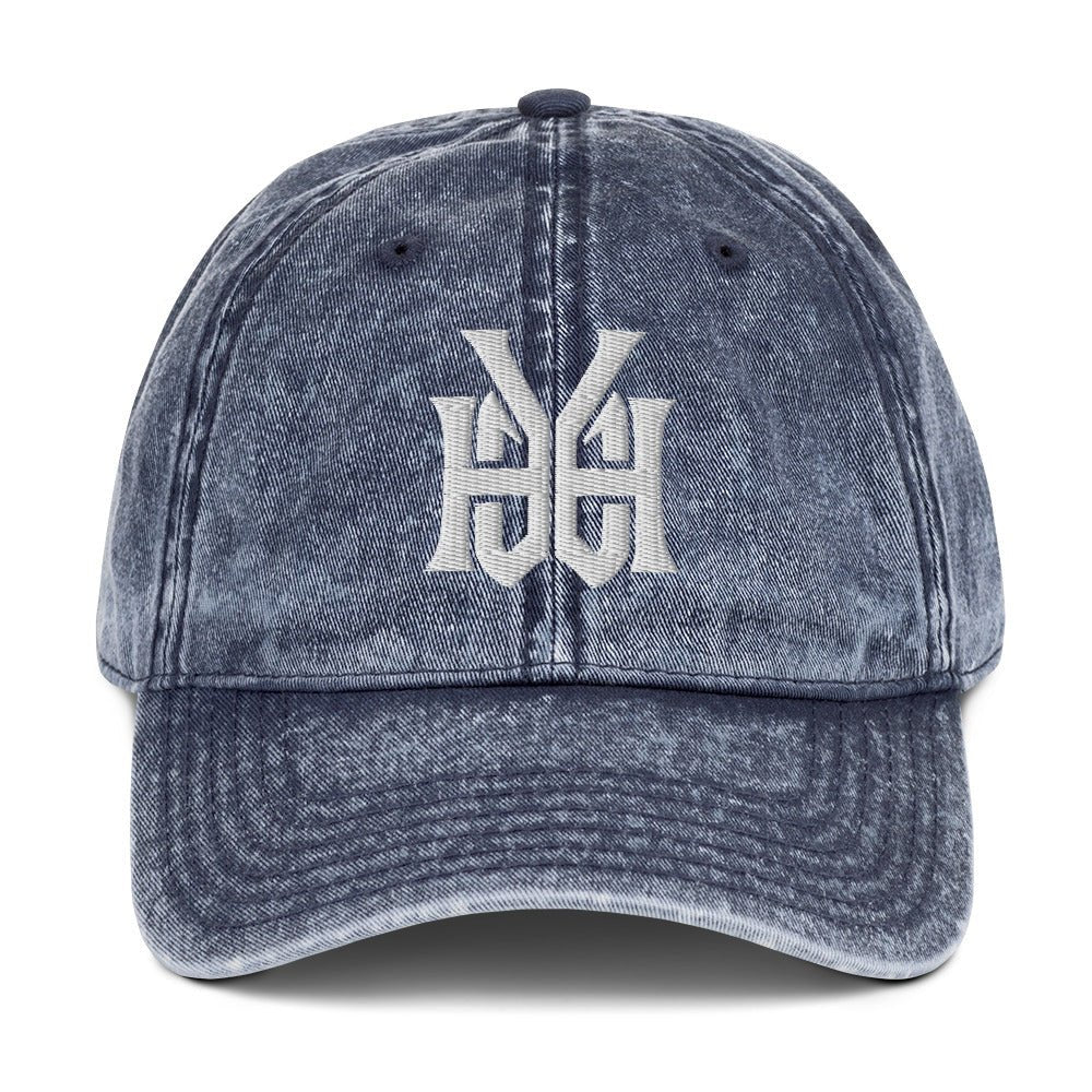YHWH Monogram 3D Puff Embroidered Vintage Cotton Twill Cap - Inken Image