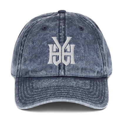 YHWH Monogram 3D Puff Embroidered Vintage Cotton Twill Cap - Inken Image