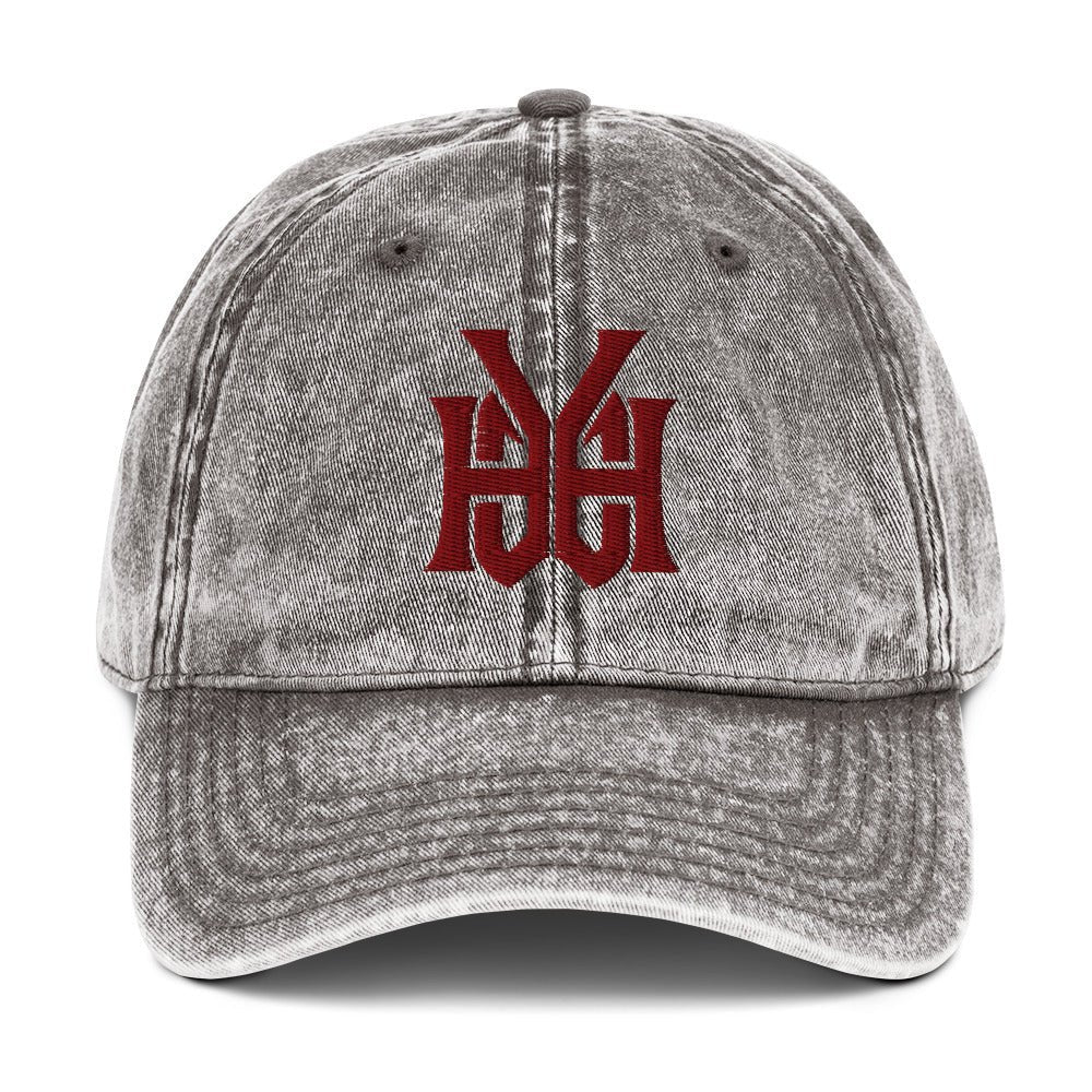 YHWH Monogram 3D Puff Embroidered Vintage Cotton Twill Cap - Inken Image