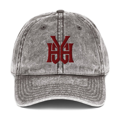 YHWH Monogram 3D Puff Embroidered Vintage Cotton Twill Cap - Inken Image