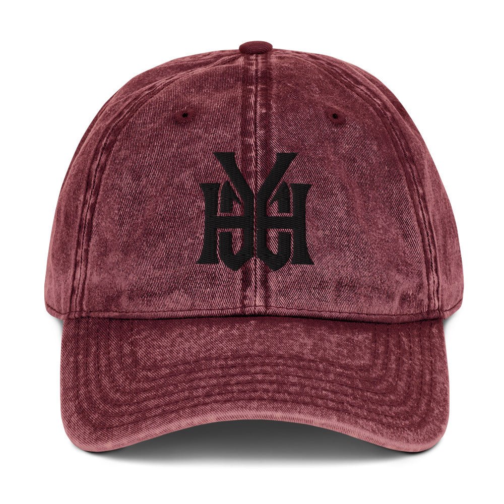 YHWH Monogram 3D Puff Embroidered Vintage Cotton Twill Cap - Inken Image