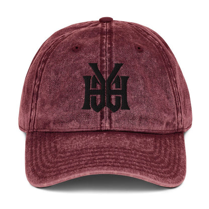 YHWH Monogram 3D Puff Embroidered Vintage Cotton Twill Cap - Inken Image