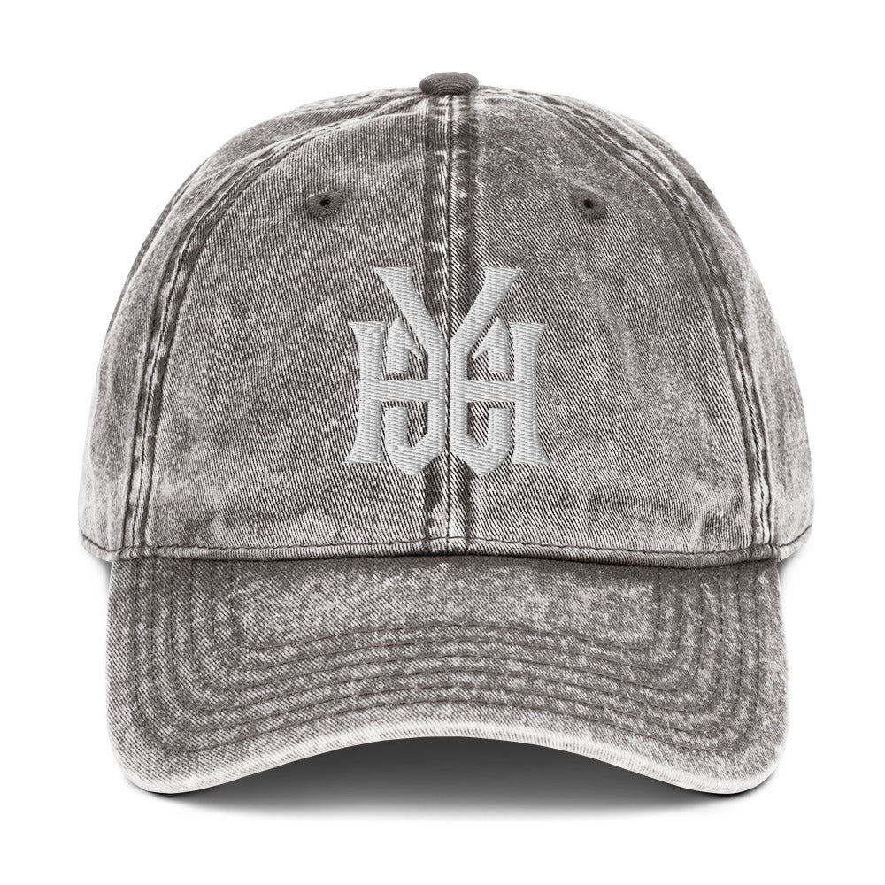 YHWH Monogram 3D Puff Embroidered Vintage Cotton Twill Cap - Inken Image