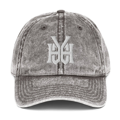 YHWH Monogram 3D Puff Embroidered Vintage Cotton Twill Cap - Inken Image